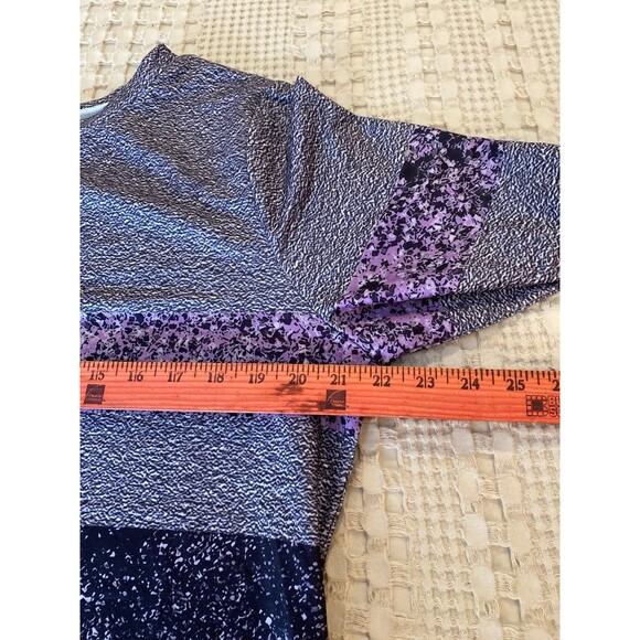 Dress  Color Block Purple Black Size XL + Stretch Soft  Fabric Casual  Work - Picture 9 of 12